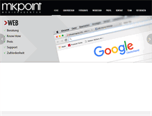 Tablet Screenshot of mkpoint.de